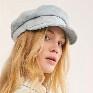 NWT Free People Harrison Cord Lieutenant Hat